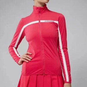 Womens J.Lindeberg Pink Zip Up Janice Mid Layer Jacket